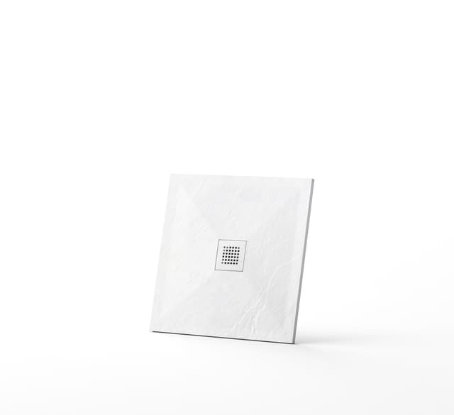 Stone Tray - Brodzik kompozytowy "F" Biały 90x90x2,5