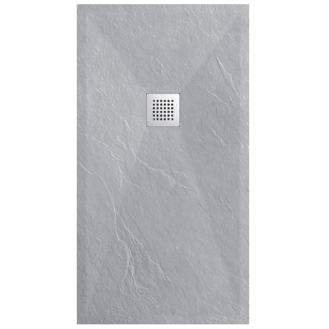 Stone Tray - Brodzik kompozytowy "F" Jasnoszary 80x140x2,5