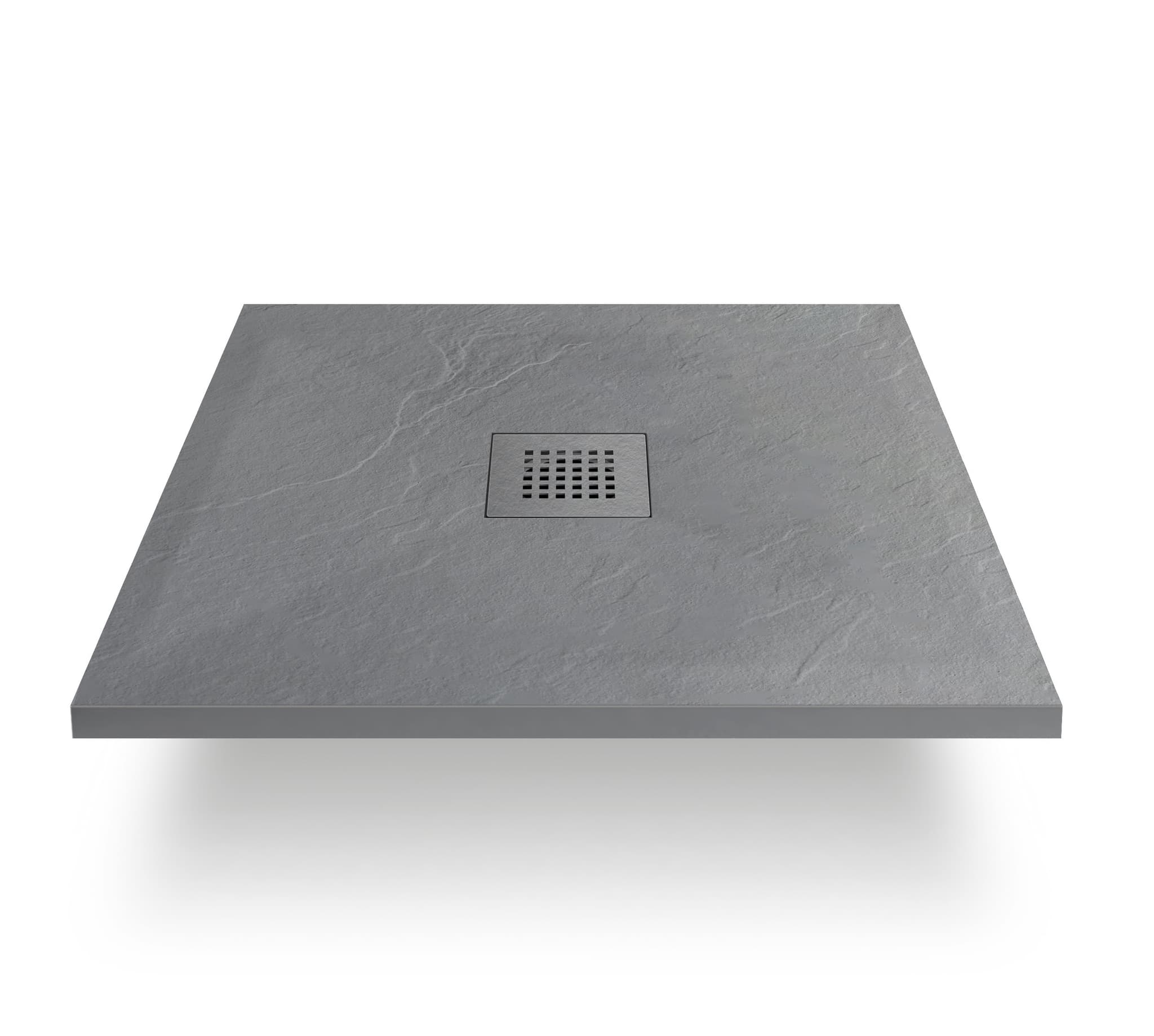 Stone Tray - Brodzik kompozytowy "F" Jasnoszary 90X90x2,5