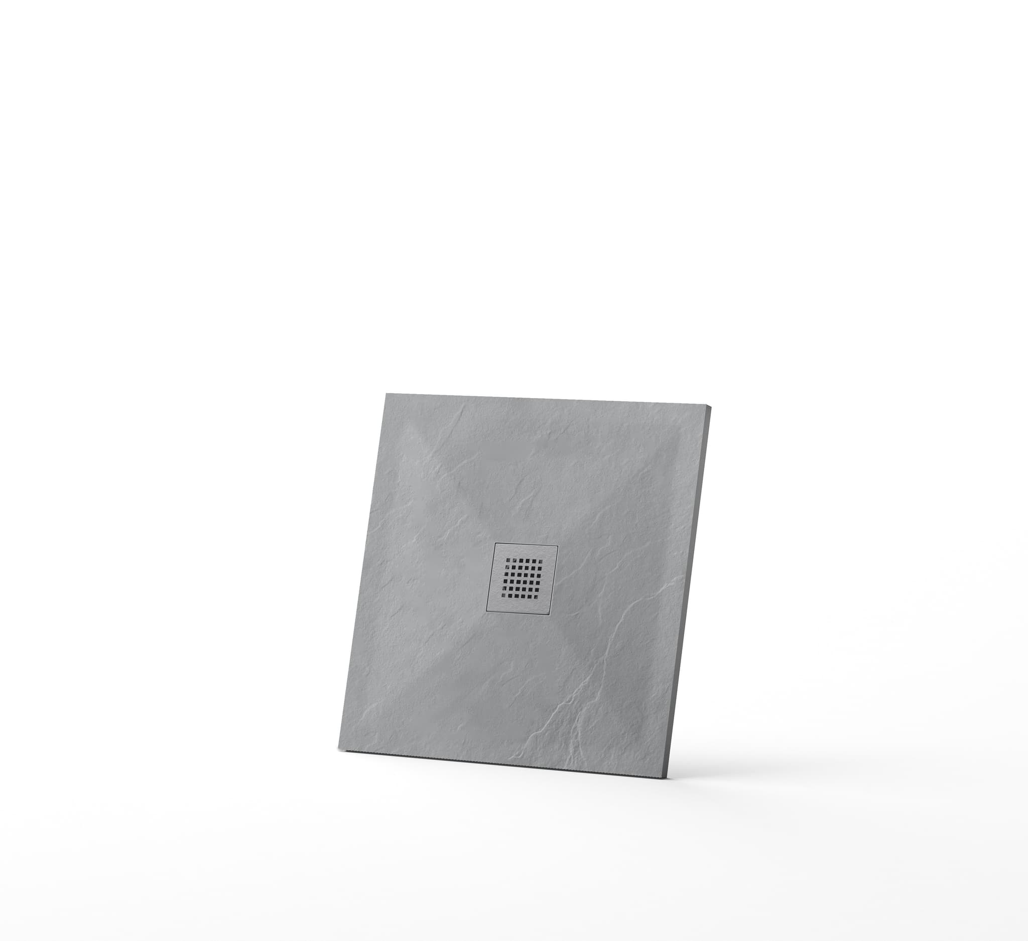 Stone Tray - Brodzik kompozytowy "F" Jasnoszary 90X90x2,5