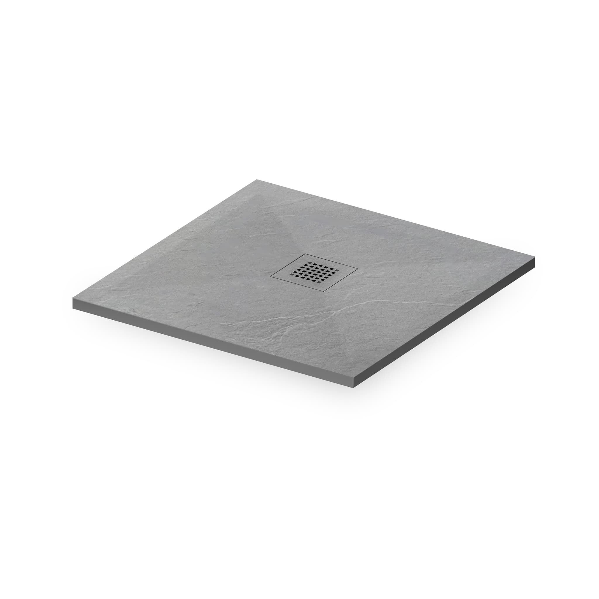 Stone Tray - Brodzik kompozytowy "F" Jasnoszary 90X90x2,5