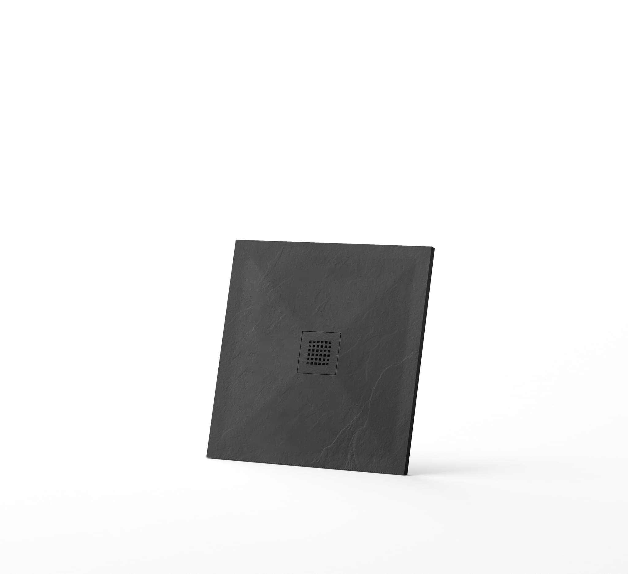 Stone Tray - Brodzik kompozytowy "F" Ciemnoszary 90x90x2,5