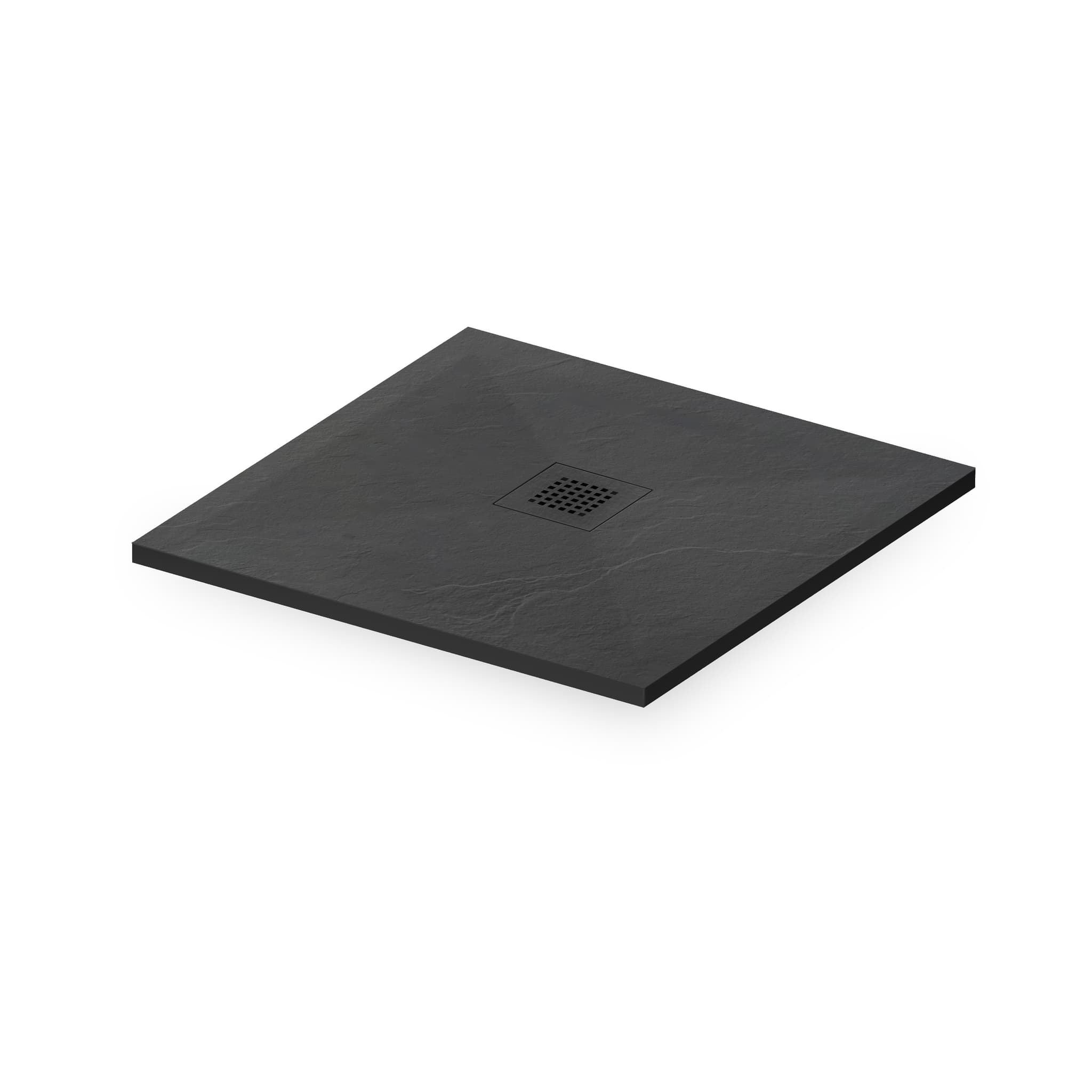 Stone Tray - Brodzik kompozytowy "F" Ciemnoszary 90x90x2,5