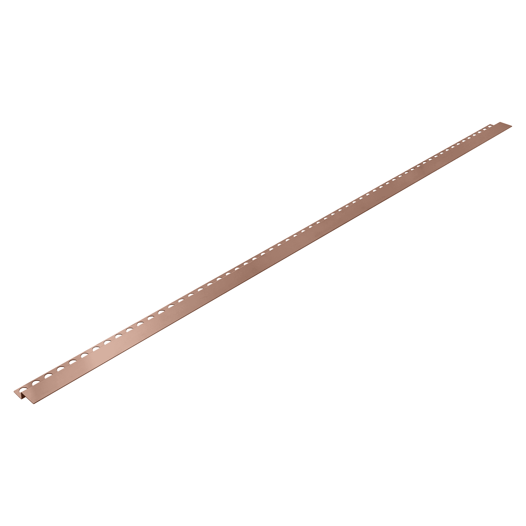 Listwa spadkowa podłogowa czołowa 130 cm miedziana