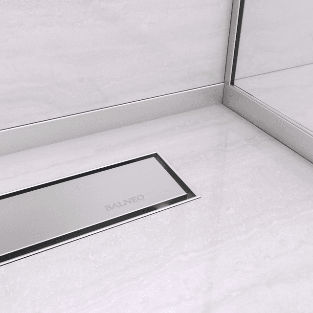 Listwa spadkowa podłogowa czołowa 130 cm inox