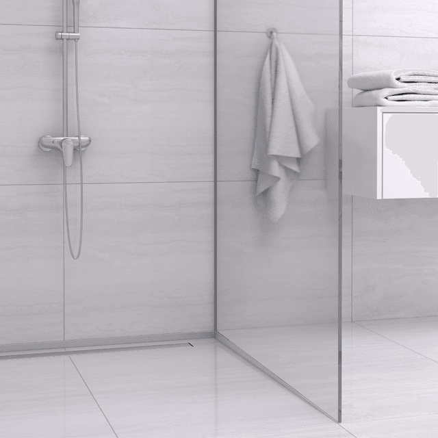 Listwa spadkowa podłogowa czołowa 130 cm inox