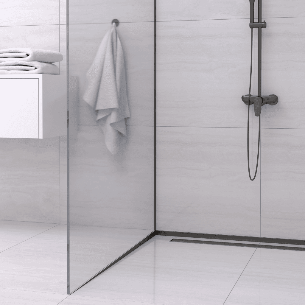 Listwa spadkowa podłogowa lewa 120 cm czarna