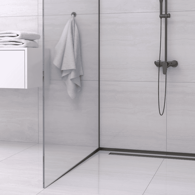 Listwa spadkowa podłogowa lewa 120 cm czarna