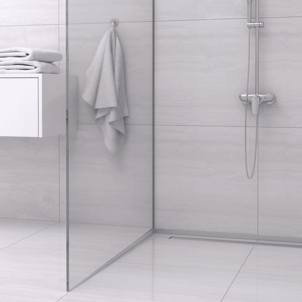 Listwa spadkowa podłogowa lewa 120 cm inox