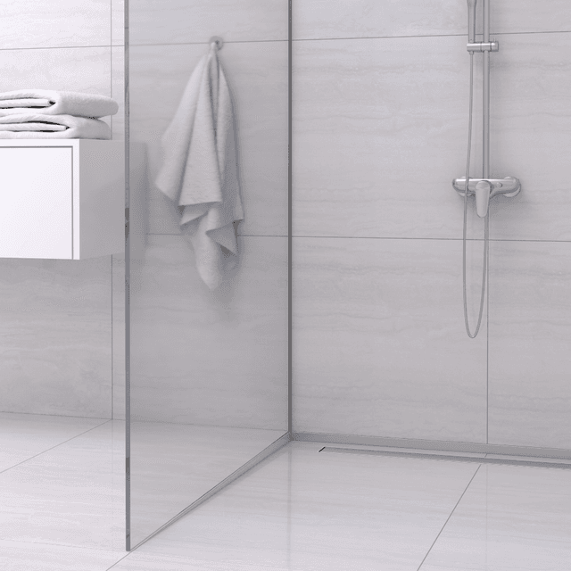 Listwa spadkowa podłogowa lewa 120 cm inox