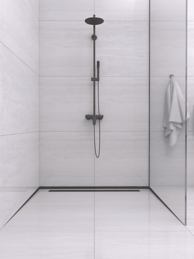 Listwa spadkowa podłogowa prawa 120 cm czarna