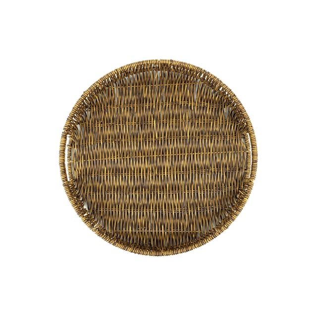 Zestaw tac plecionych z technorattanu BRĄZ