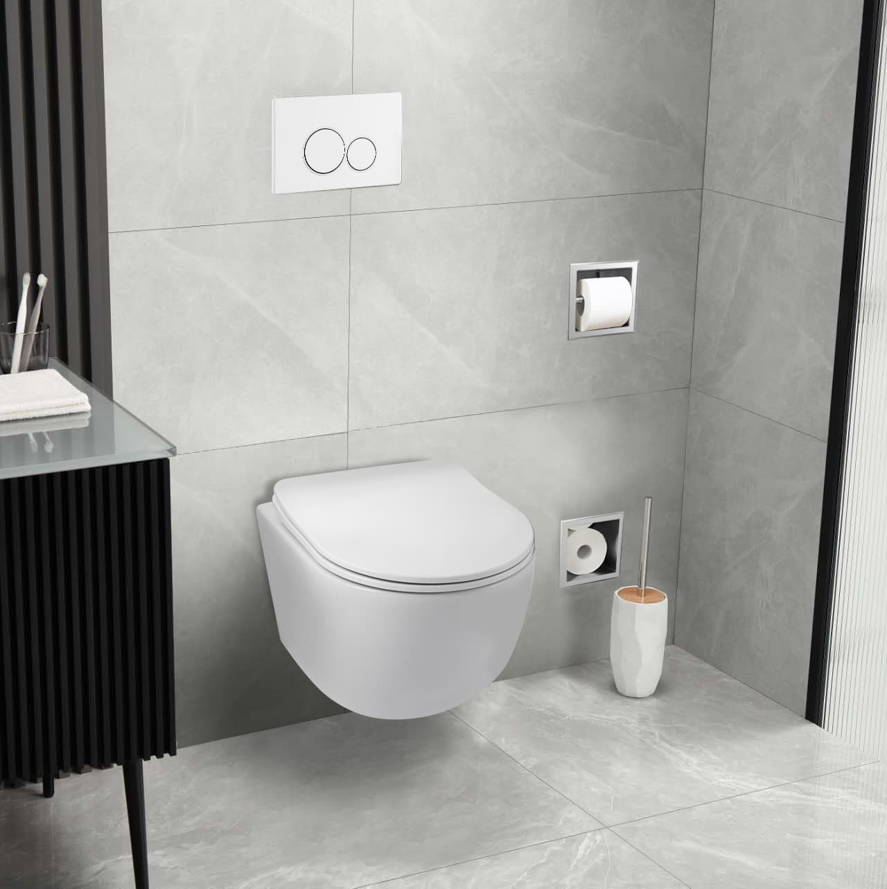 Przycisk spłukujący do WC EXO biały