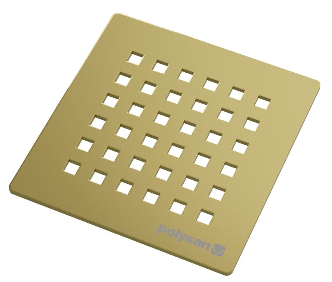 FLEXIA kwadratowa maskownica syfonu, złoto mat