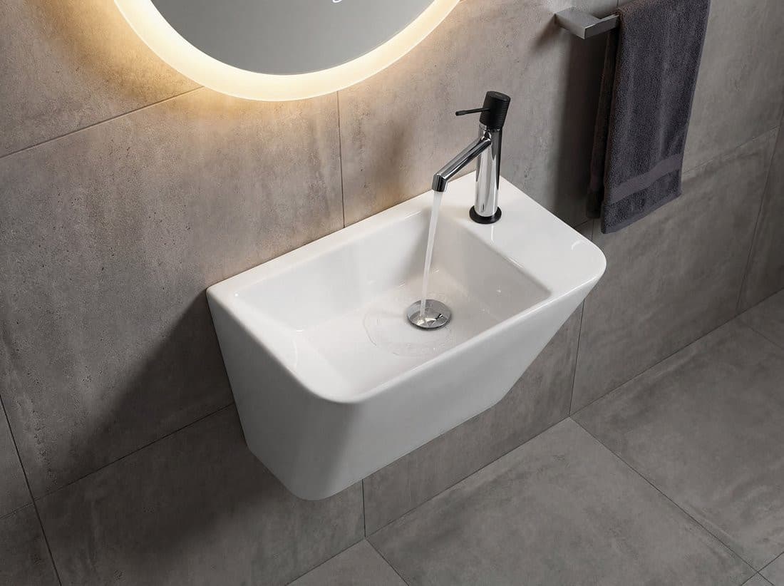 PRIMO umywalka ceramiczna 50x28 cm, biała