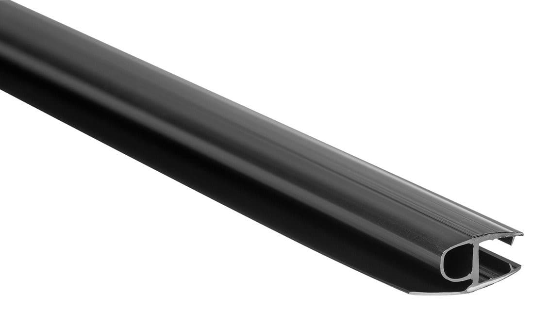 Uszczelka pionowa między szkłem 6mm, czarny