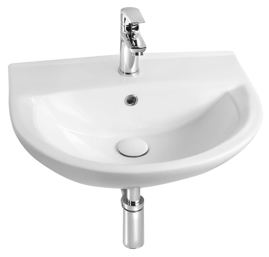 SPIRAL umywalka ceramiczna 50x42cm, biały