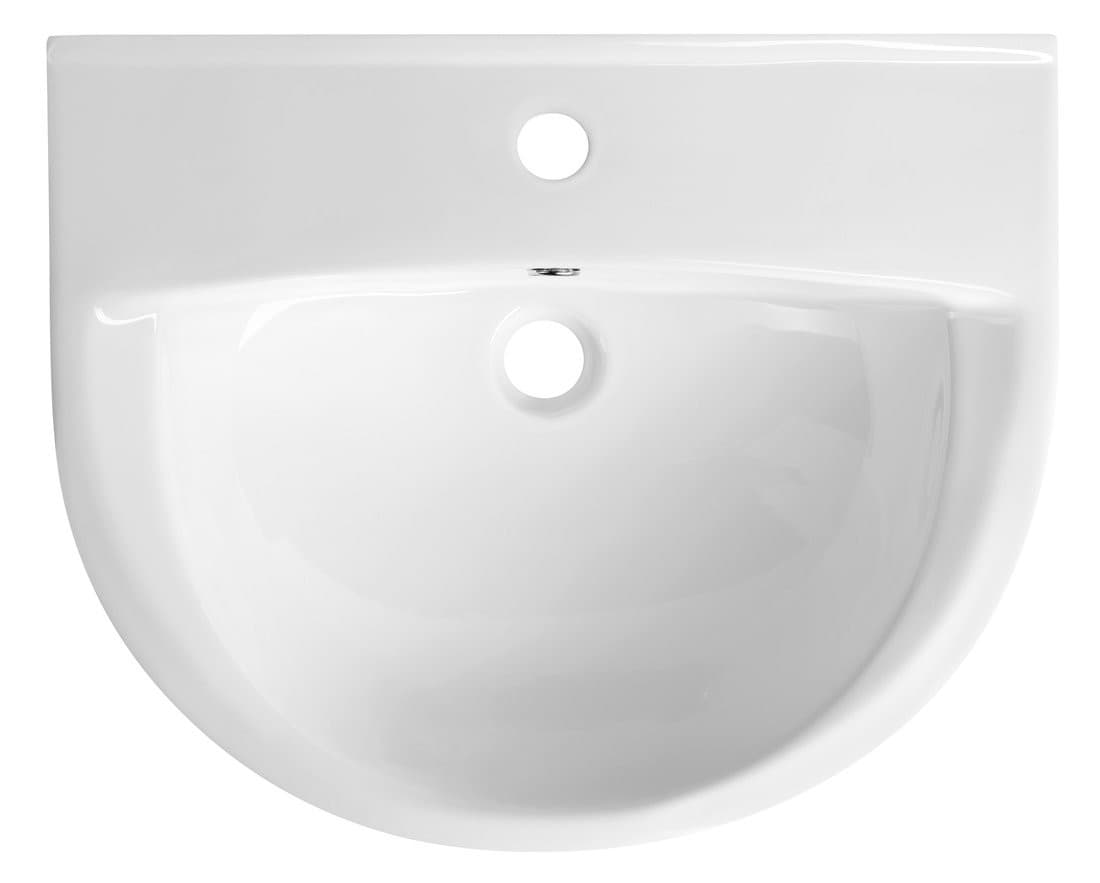 SPIRAL umywalka ceramiczna 60x47cm, biały