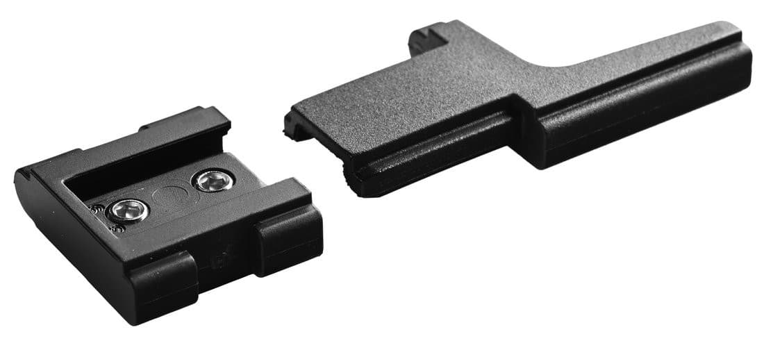 LUXOR BLACK stoper do drzwi kabiny, lewy
