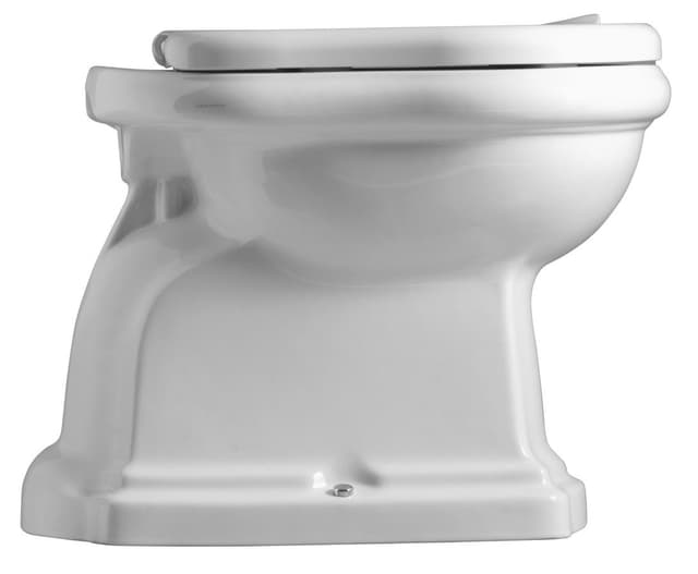 RETRO misa WC, dolny odpływ, ceramiczna, biała (38,5x59cm)
