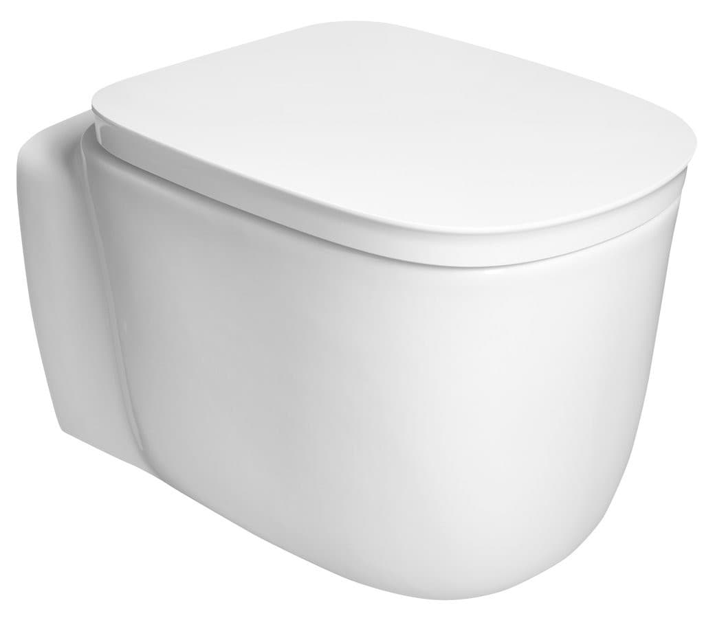 ORGANIC WC wiszące, Vortex Rimless, 36x52cm, biały