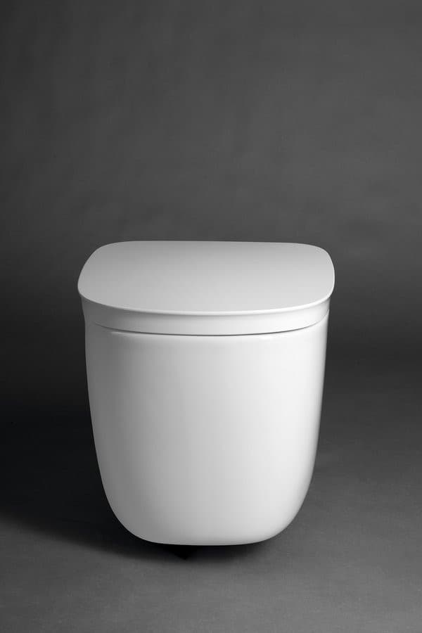 ORGANIC WC wiszące, Vortex Rimless, 36x52cm, biały