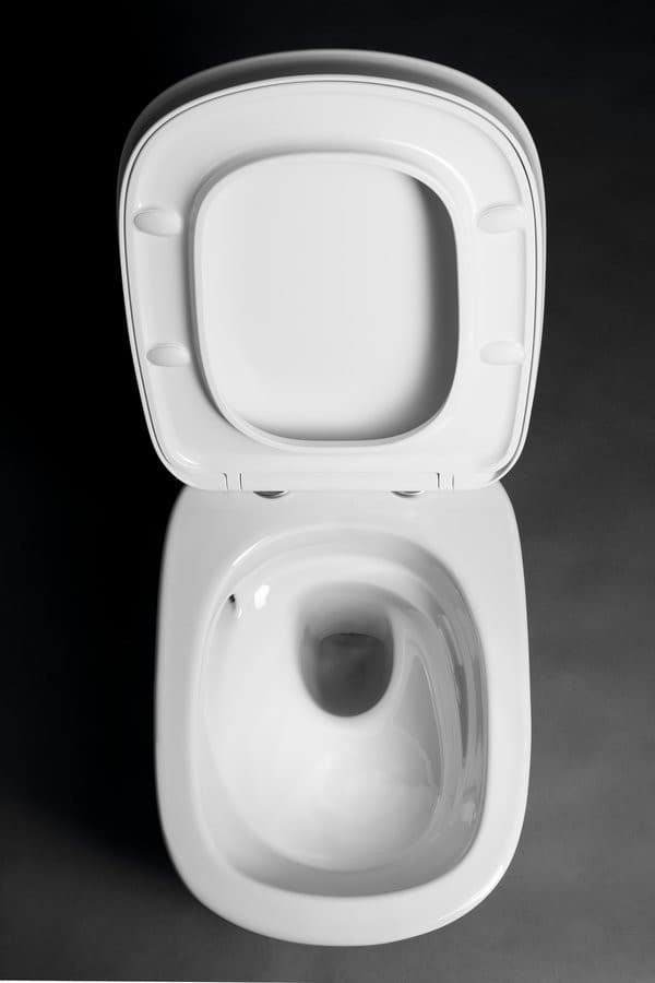 ORGANIC WC wiszące, Vortex Rimless, 36x52cm, biały
