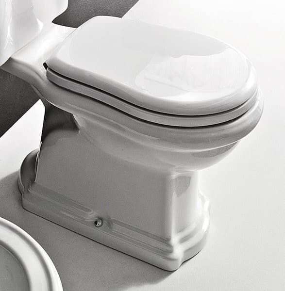 RETRO misa do WC z odpływem poziomym, ceramika 38,5x72 cm, biała