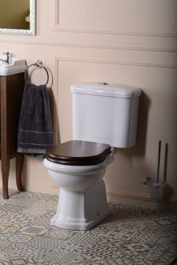 RETRO misa do WC z odpływem poziomym, ceramika 38,5x72 cm, biała