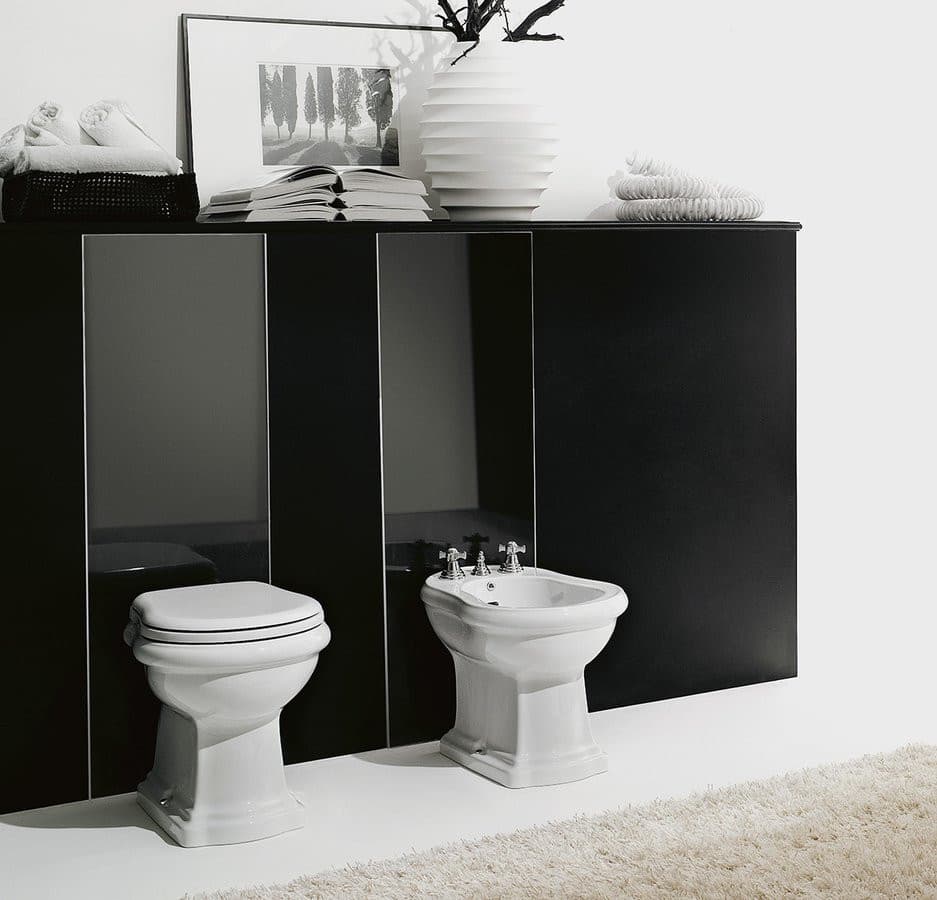 RETRO bidet 38,5x60cm, biały ceramiczny