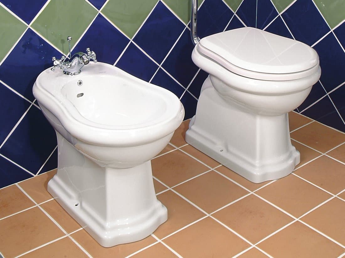 RETRO bidet 38,5x60cm, biały ceramiczny