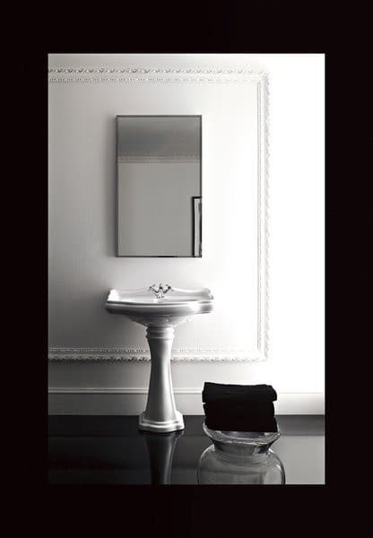 RETRO ceramiczna umywalka 56x46,5 cm, biała