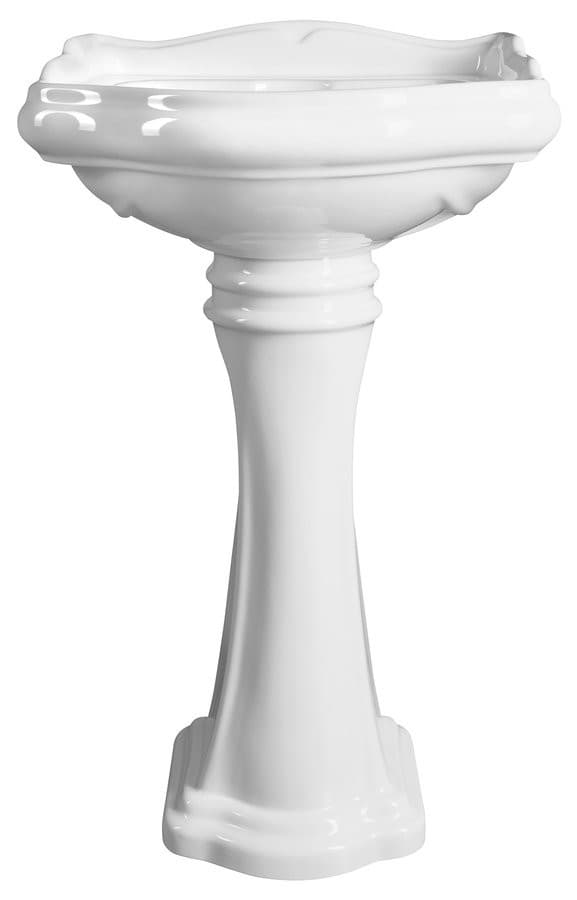 RETRO umywalka ceramiczna 55x45cm, z 3 otworami na baterię
