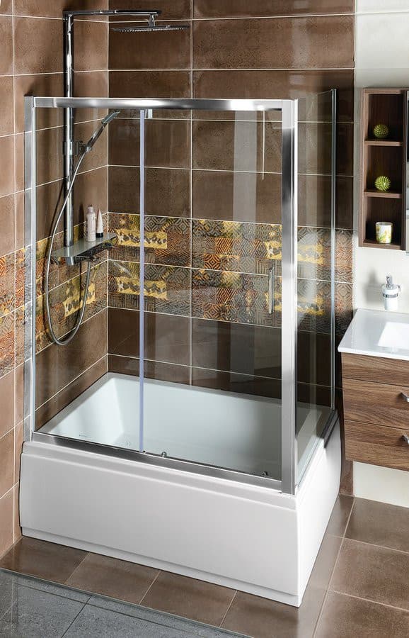 DEEP kabina prysznicowa 1100x900mm wariant L/P, szkło czyste