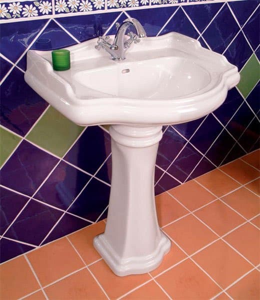 RETRO umywalka ceramiczna, 69x52 cm, biała