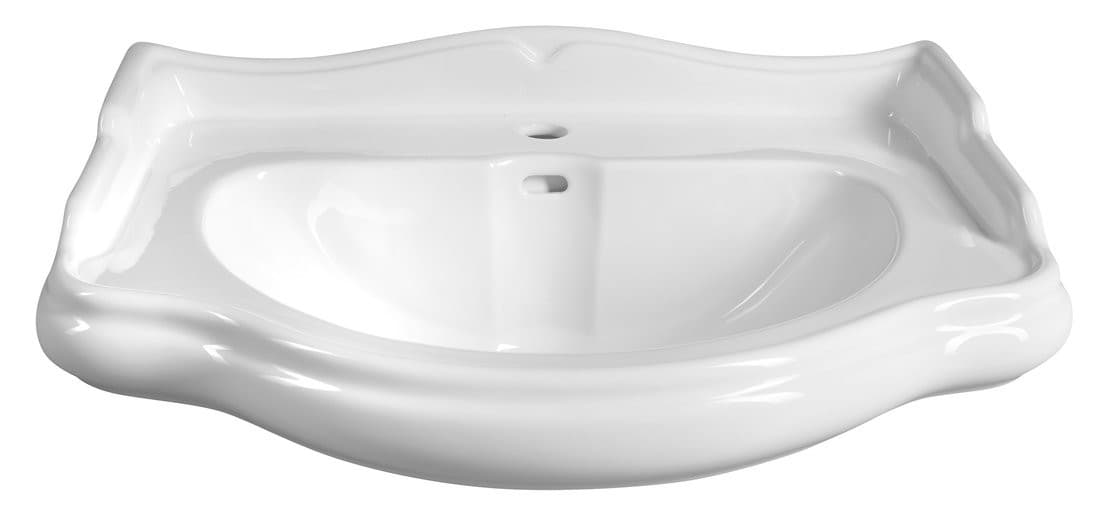 RETRO ceramiczna umywalka 73x54 cm, biała