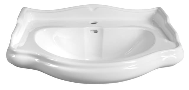 RETRO ceramiczna umywalka 73x54 cm, biała
