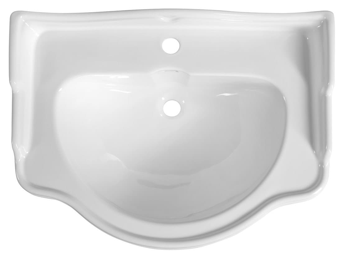 RETRO ceramiczna umywalka 73x54 cm, biała