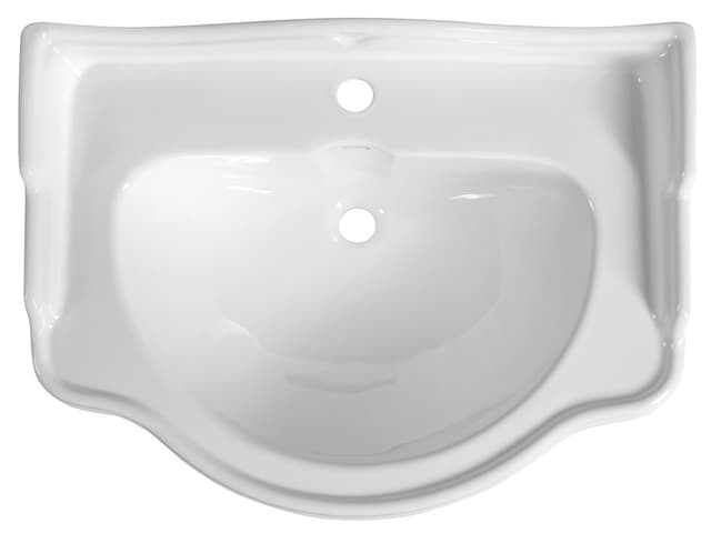 RETRO ceramiczna umywalka 73x54 cm, biała