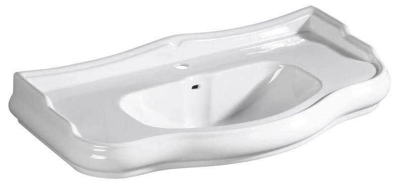 RETRO umywalka ceramiczna 100x54,5cm, biała