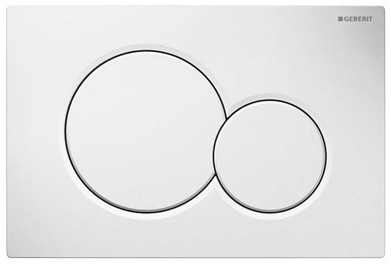 GEBERIT SIGMA01 przycisk spłukujący, Dual flush, biały połysk