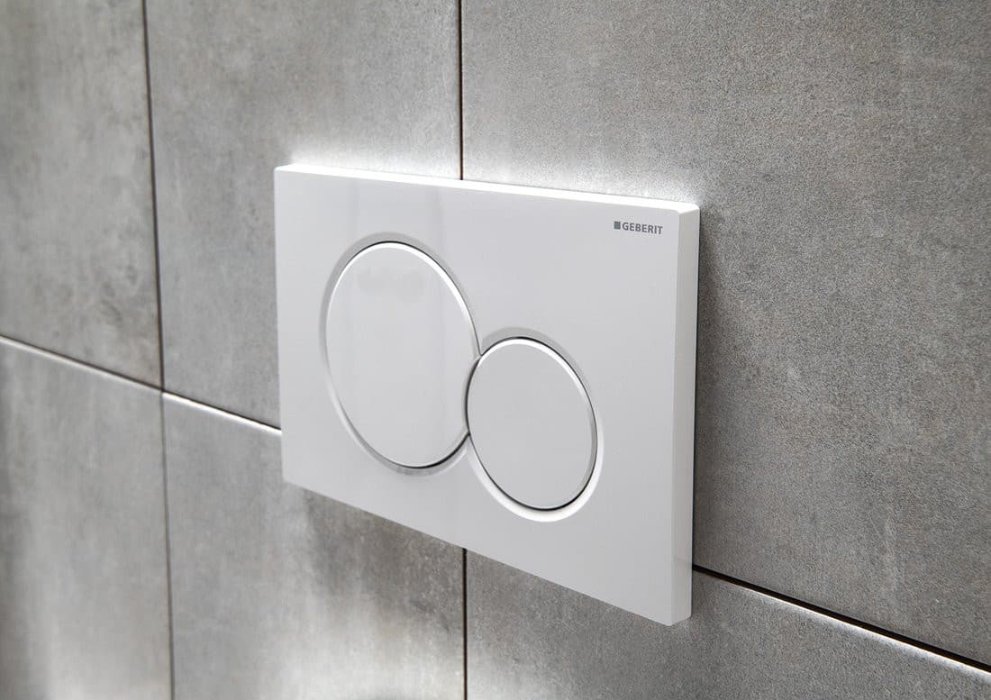 GEBERIT SIGMA01 przycisk spłukujący, Dual flush, biały połysk