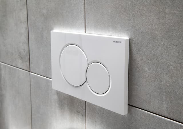 GEBERIT SIGMA01 przycisk spłukujący, Dual flush, biały połysk