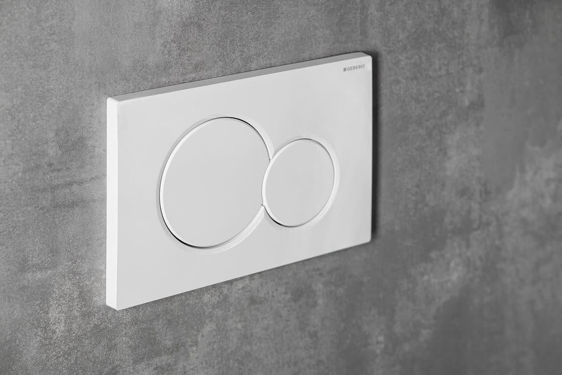 GEBERIT SIGMA01 przycisk spłukujący, Dual flush, biały połysk
