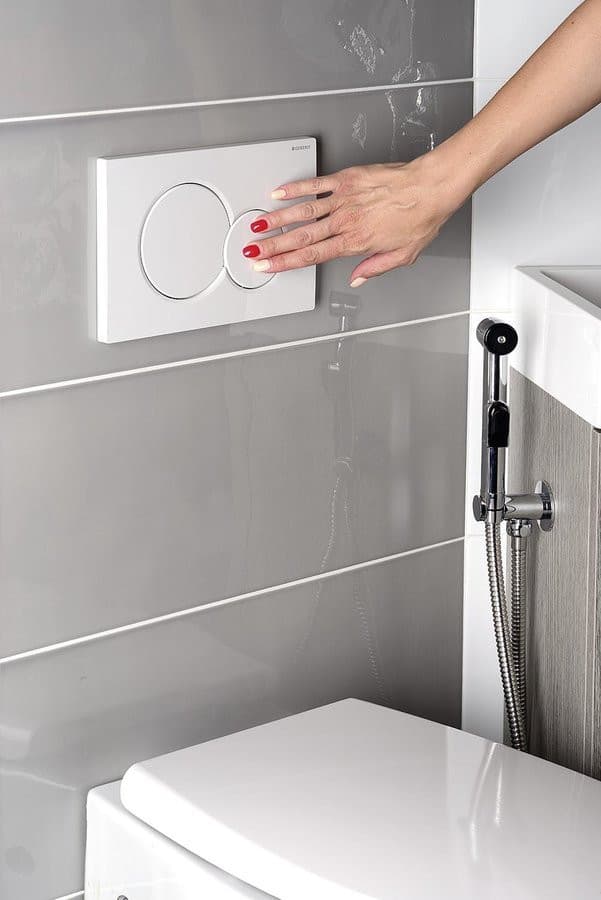GEBERIT SIGMA01 przycisk spłukujący, Dual flush, biały połysk