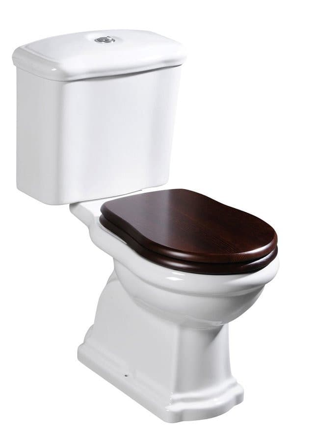RETRO spłuczka do kompaktu WC, ceramika biała