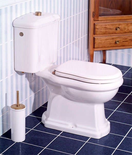 RETRO spłuczka do kompaktu WC, ceramika biała