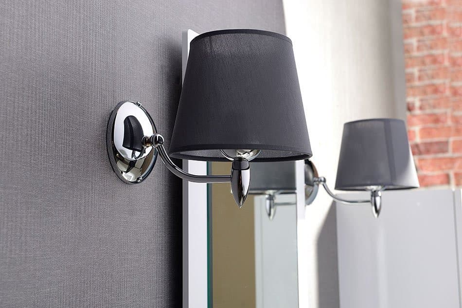 HANBO lampa ścienna E27 60W, 230V, chrom