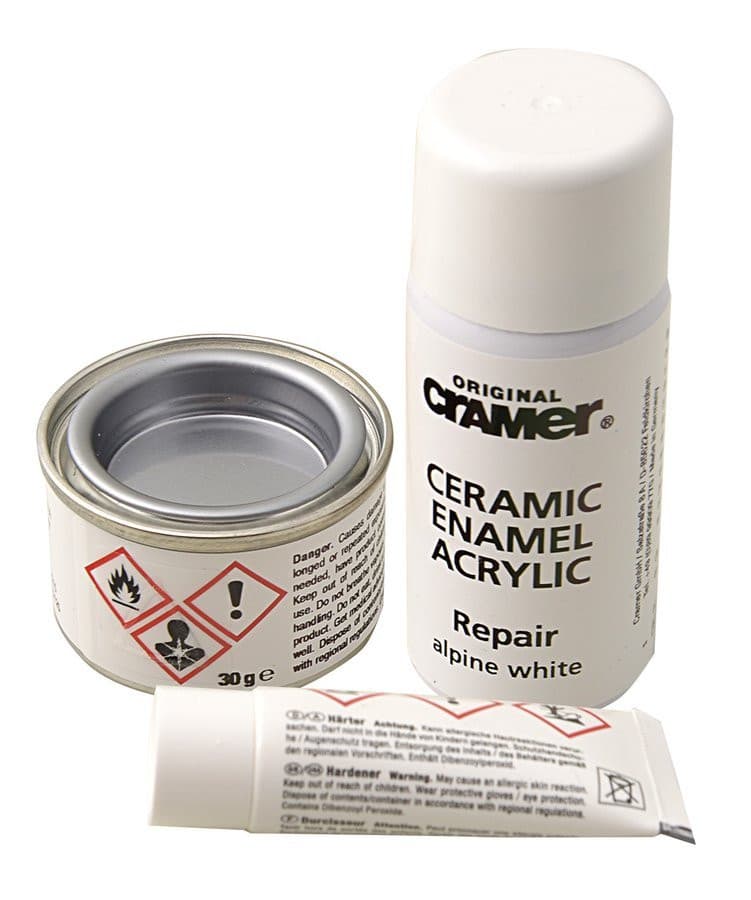 REPAIR KIT zestaw naprawczy - ceramika, emalia i akryl, biały
