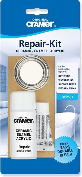 REPAIR KIT zestaw naprawczy - ceramika, emalia i akryl, biały